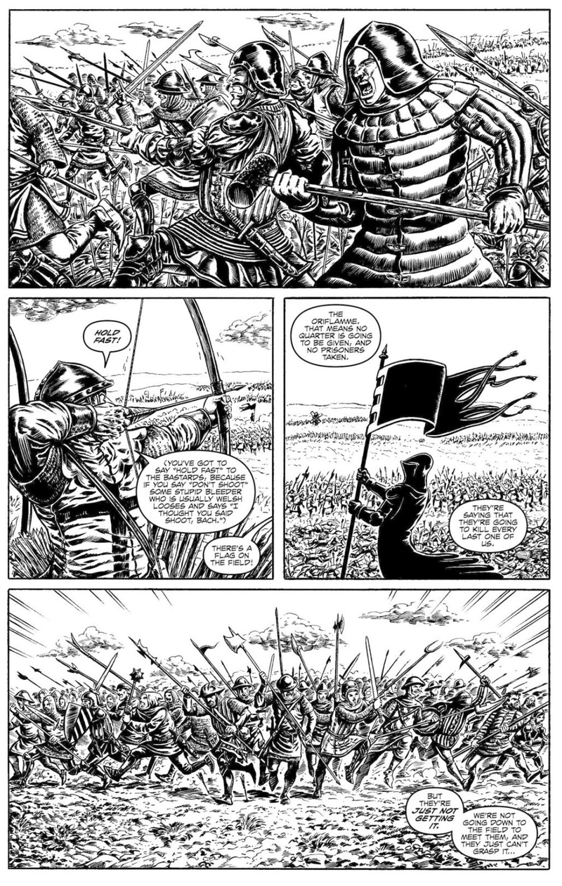Illustration for article titled Crécy is a History Lesson As Told by Warren Ellis